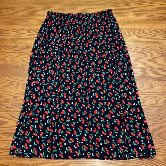 Blair Skirts Vintage Red Cherries Cherry Cottagecore Retro Pinup